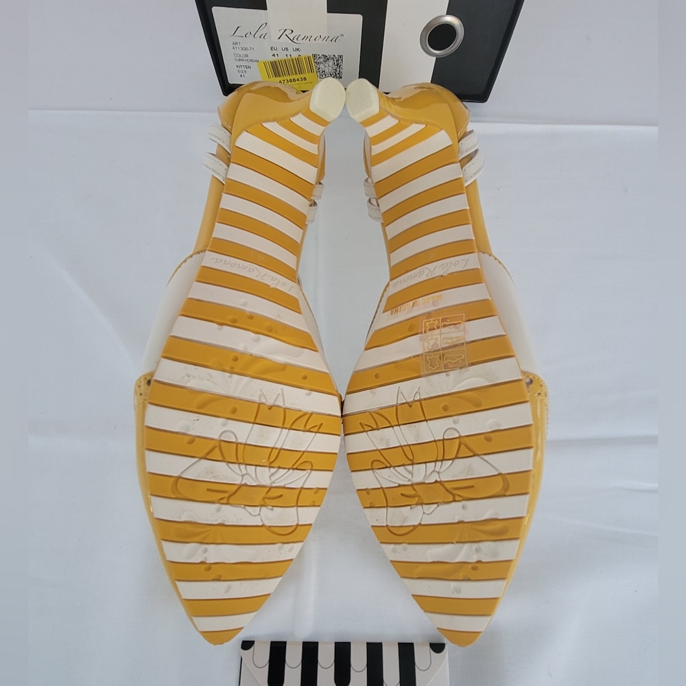 Lola Ramona Kitten Heels Pumps Retro Shoes - Picture 7 of 15